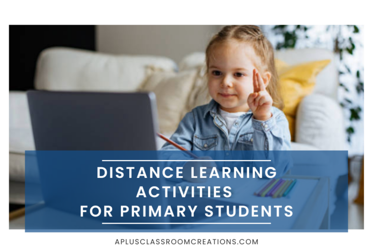 Fun Distance Learning activities for primary grades, perfect for snow days!