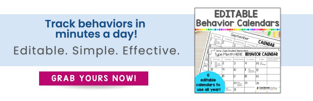 Incorporate editable calendars in your behavior management system