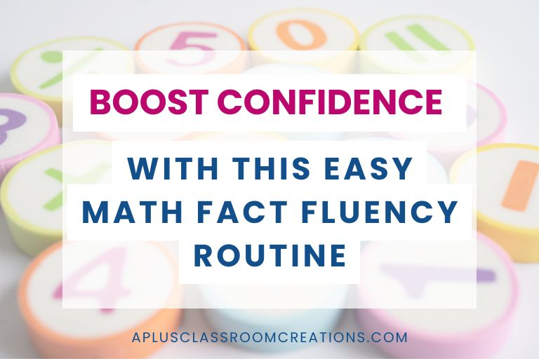 Boost Confidence with this easy math fact fluency routine